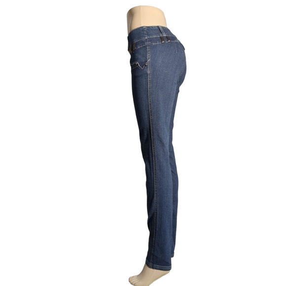 *NEW* Authentic Colombian High Rise  Push Up , Wash Dark Blue  Jeans Size 14 - Picture 4 of 15